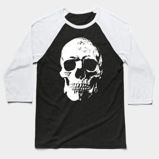 white skull Baseball T-Shirt